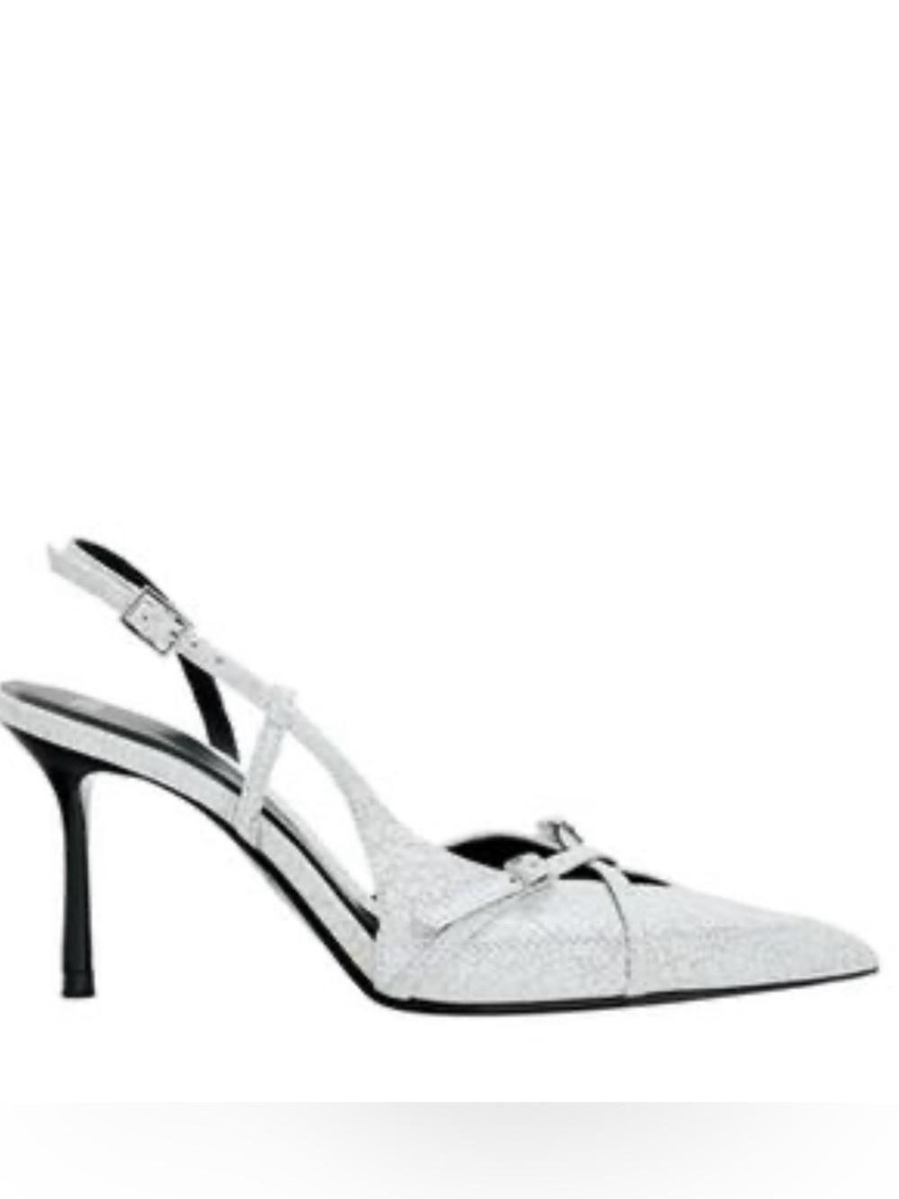 Zara Crackled Heel Pumps